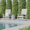 Flash Furniture White All-Weather Outdoor Rocking Chair, 2PK 2-LE-HMP-2002-110-WT-GG - alternate 8